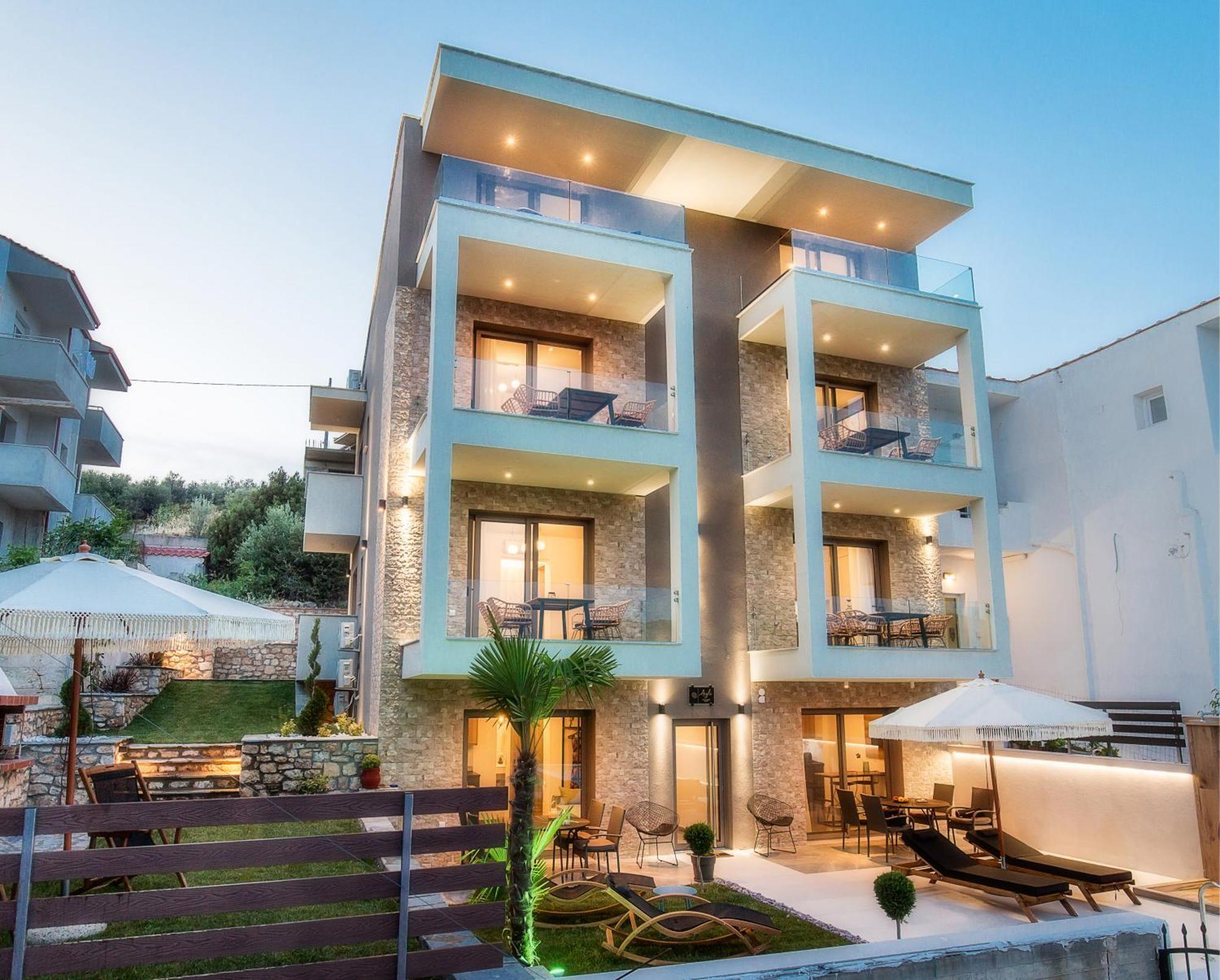 Aigli Skala Maries Deluxe Skala Marion Exterior foto