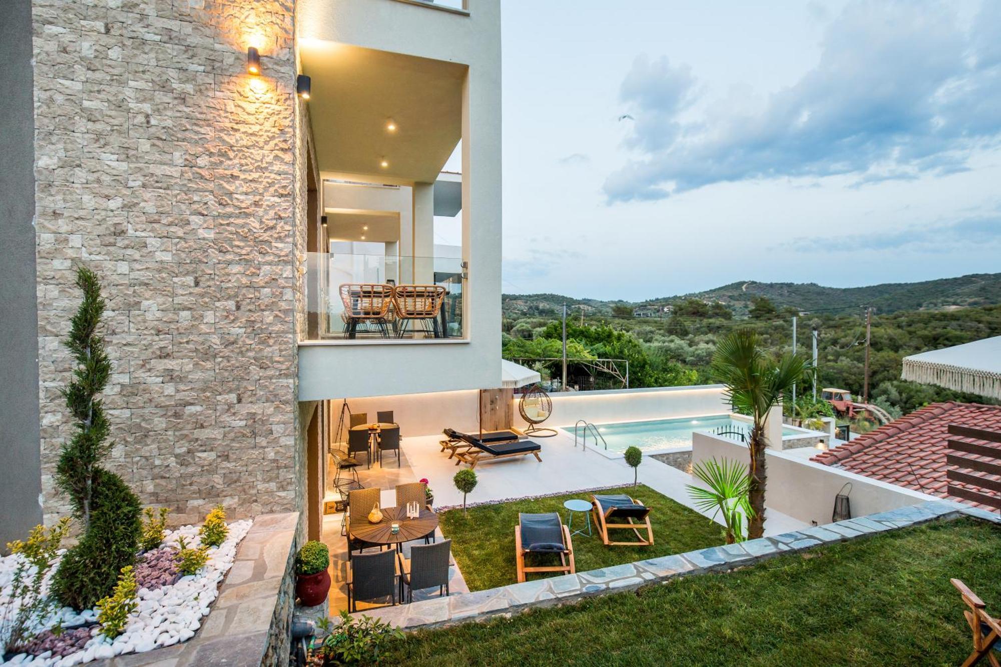Aigli Skala Maries Deluxe Skala Marion Exterior foto