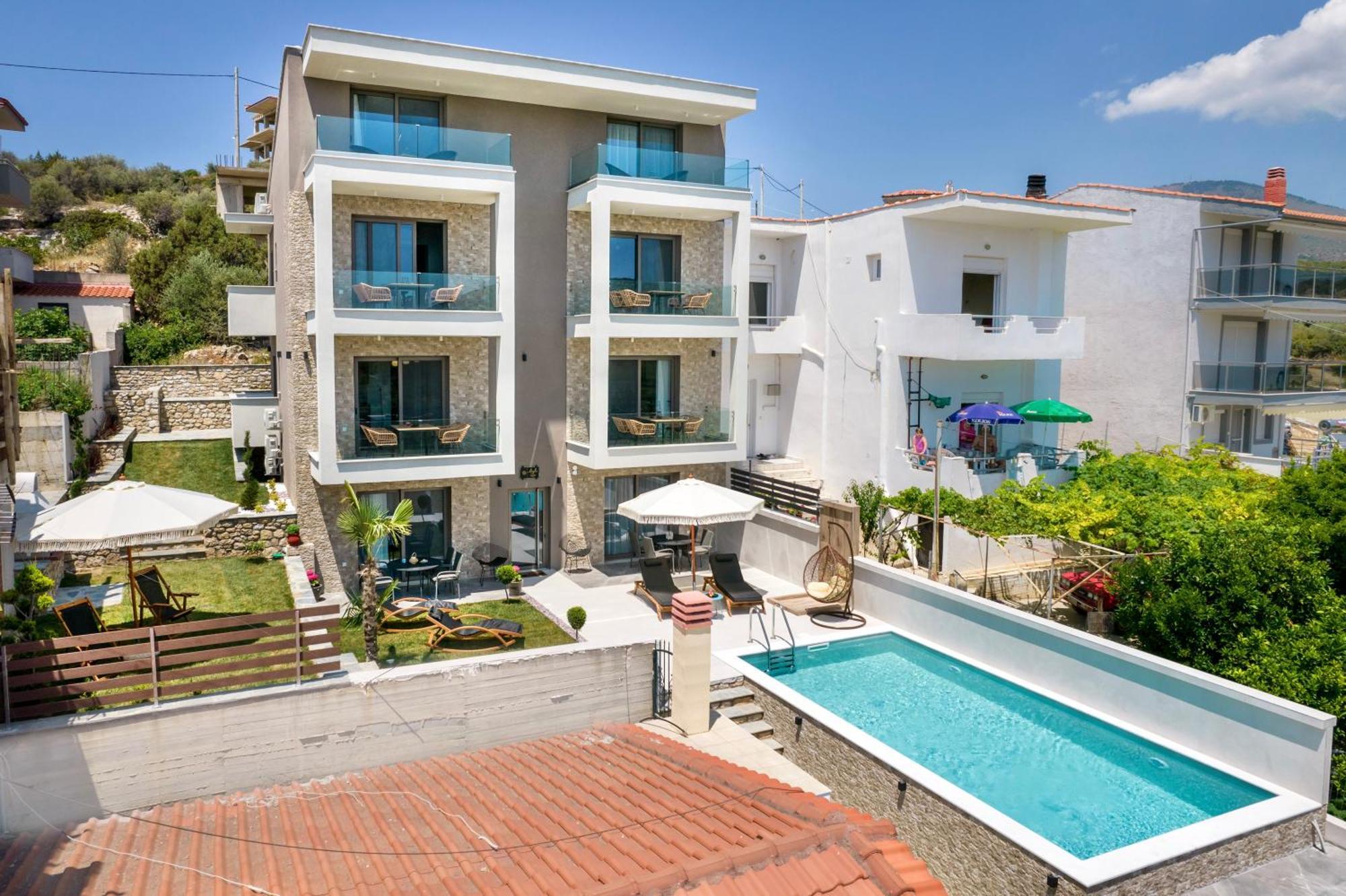 Aigli Skala Maries Deluxe Skala Marion Exterior foto