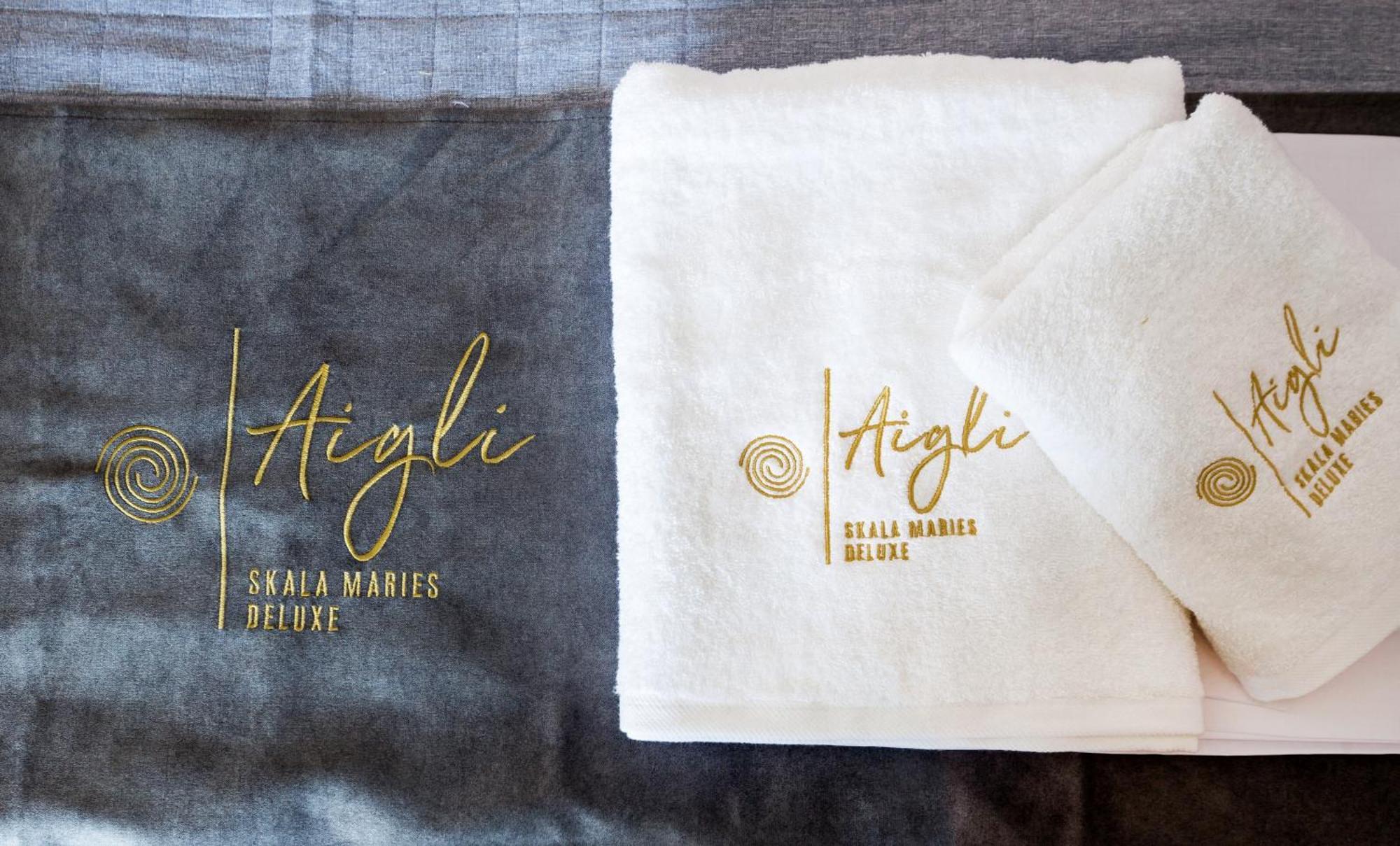 Aigli Skala Maries Deluxe Skala Marion Exterior foto